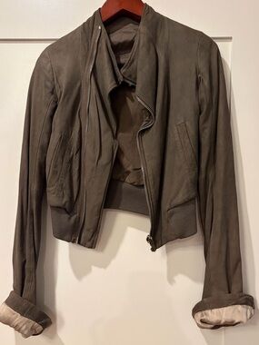 Rick Owens leather jacket
